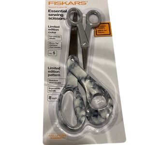 Fiskars Sewing Scissors 2Pc Set Grey LIMITED EDITION COLOR‎ New With Tags!